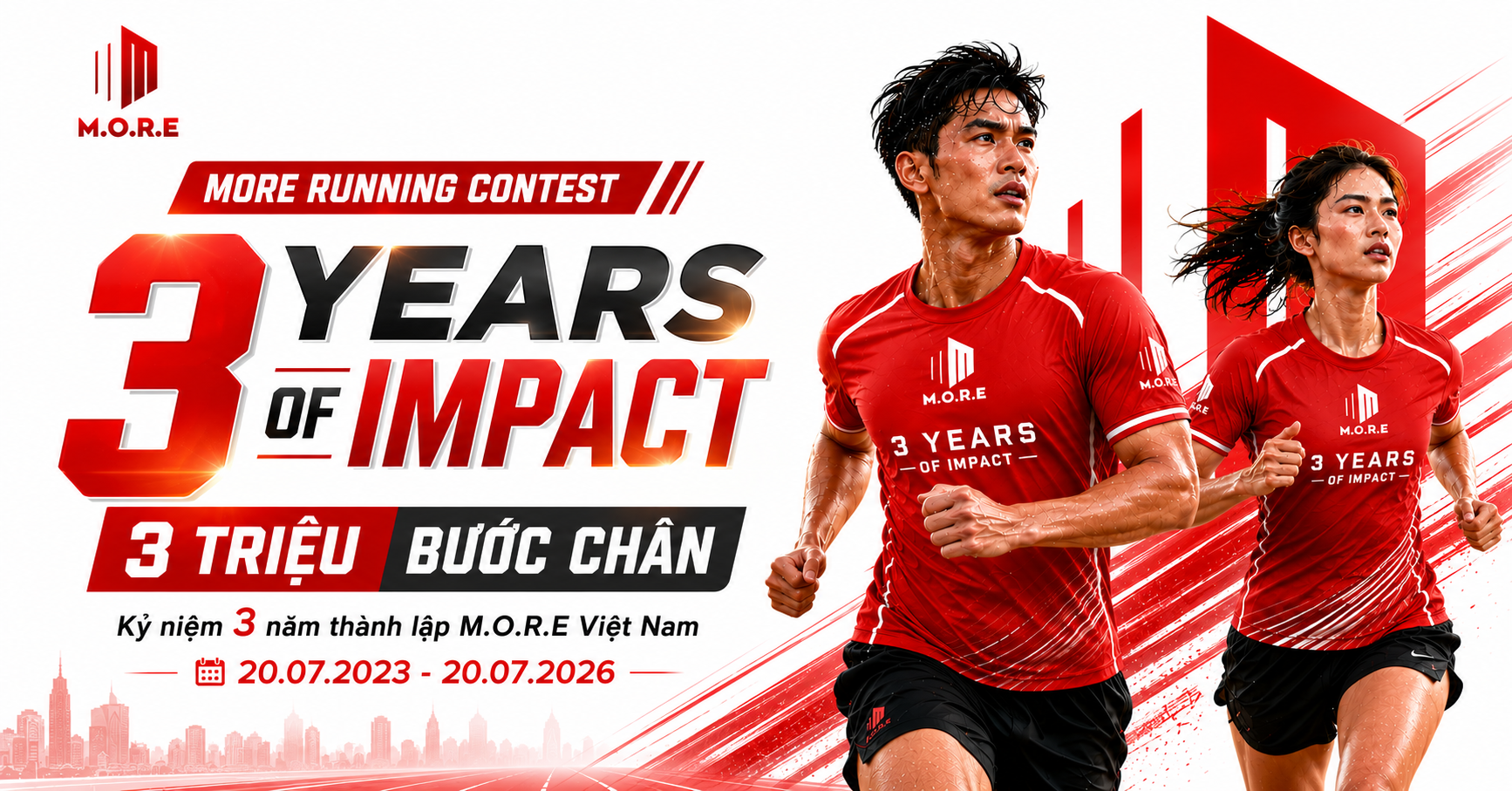 MORE RUNNING CONTEST - 3 YEARS OF IMPACT