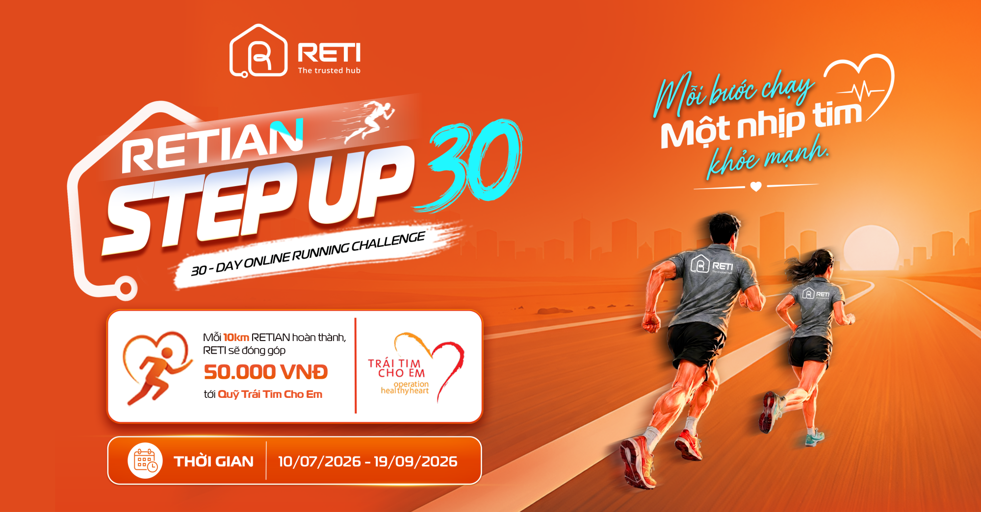 RETIAN STEP UP 30 30 - DAY ONLINE RUNNING CHALLENGE