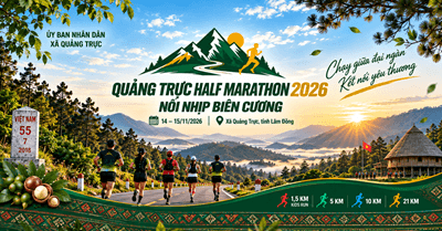 Quảng Trực Half Marathon 2026 - Nối nhịp biên cương
